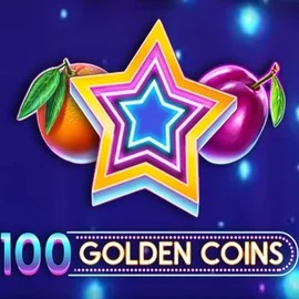 100 Golden Coins slot logo by Amusnet Interactive at Maneki Spins Casino