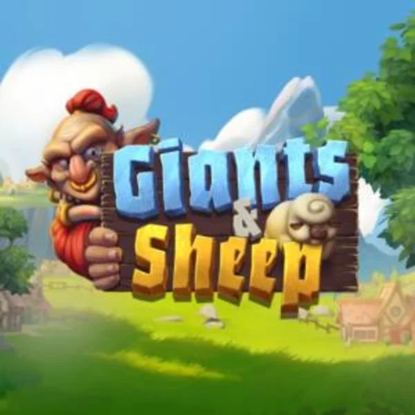 Logo of Giants and Sheep from Relax Gaming at Maneki Spins Casino