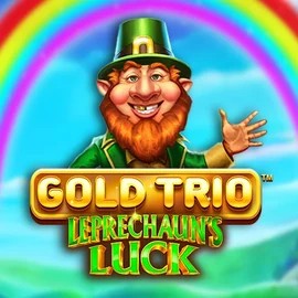 Gold Trio Leprechaun's Luck by Playtech, showcased at manekispins.com – game logo