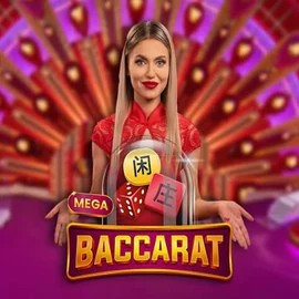 Live Casino logo of Mega Baccarat from Pragmatic Play at Maneki Spins Casino