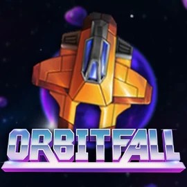 Official Slots logo: Orbitfall by ELK Studios at Maneki Spins Casino
