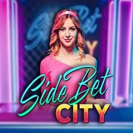 Side Bet City slot logo by Evolution at Maneki Spins Casino